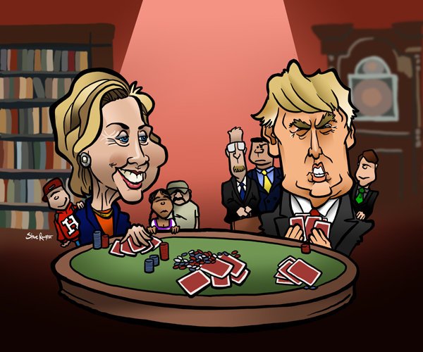 Покер карикатура