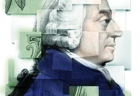 Адам Смит на прозрачном фоне