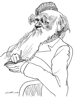 Карикатуры на Толстого