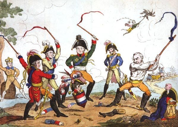 Наполеон Бонапарт карикатуры 1812