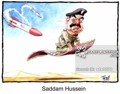 Саддам Хусейн шарж