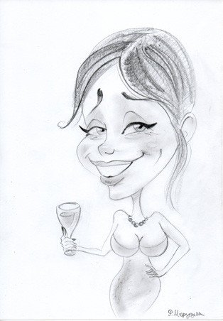 Учительница карикатура