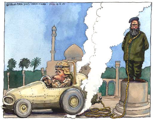 Саддам Хусейн карикатура