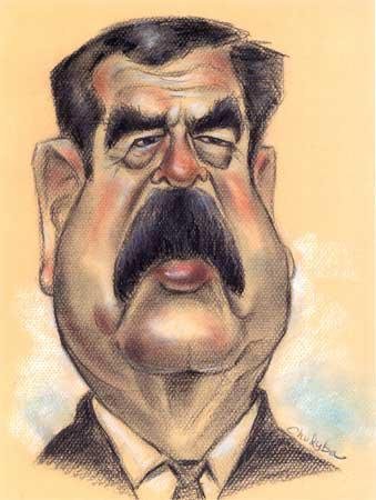 Саддам Хусейн карикатура