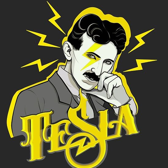 Никола Тесла рисунок