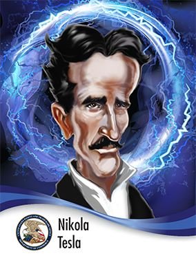Никола Тесла мультяшный