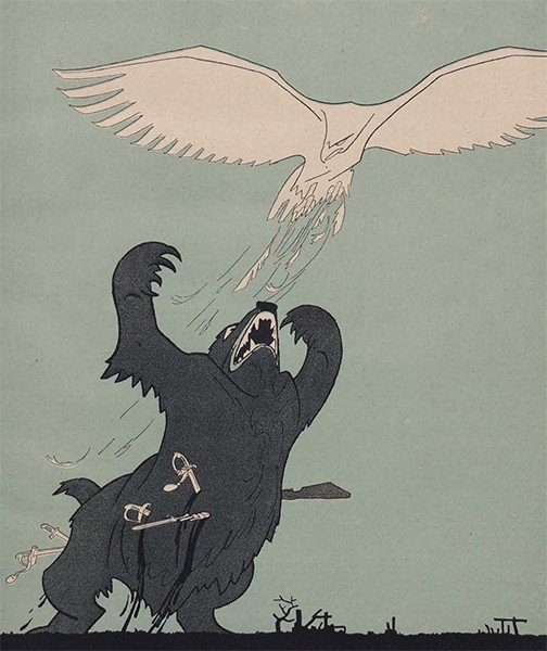 Медведь и Орел карикатура