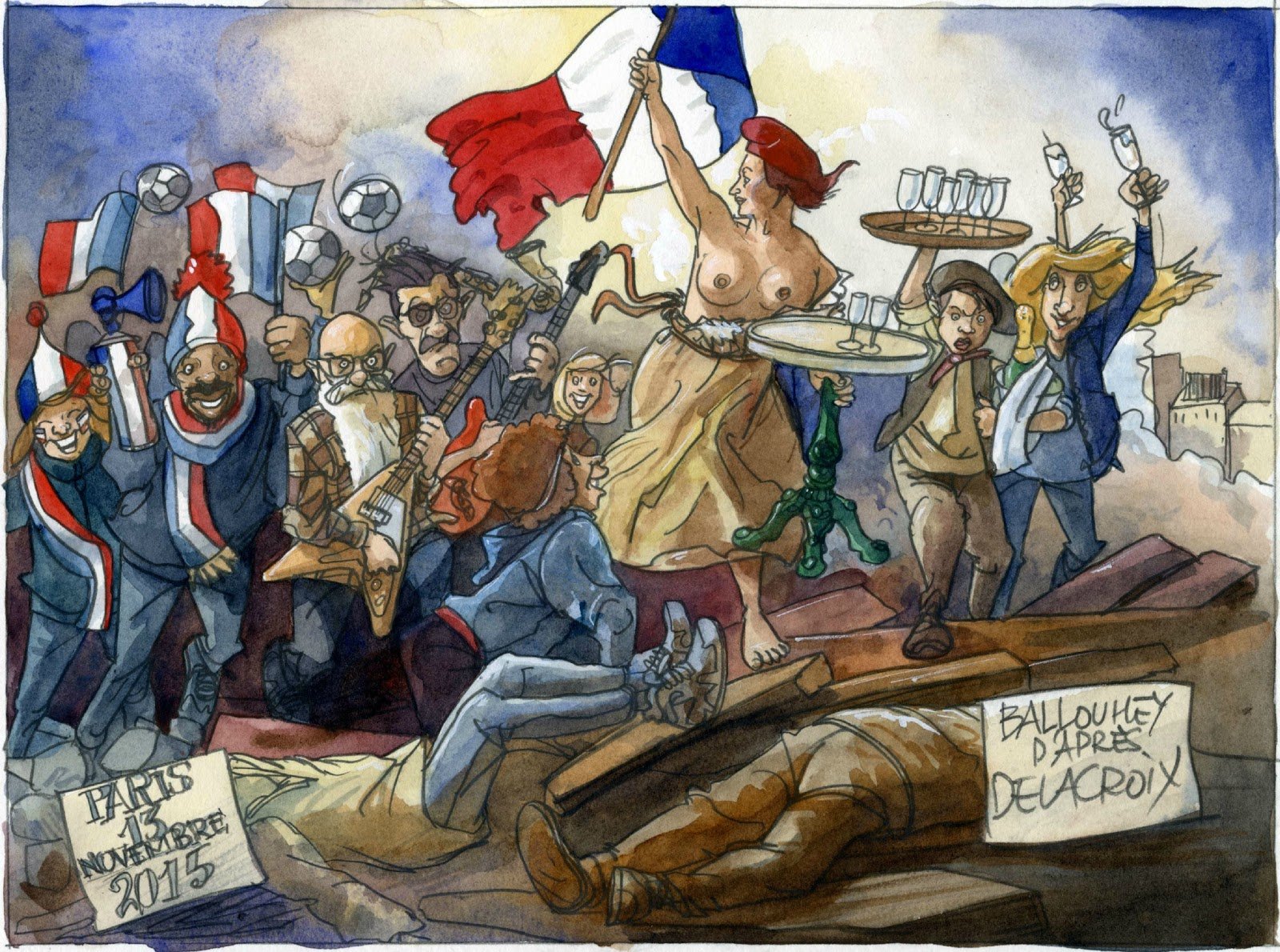 Карикатура на Францию