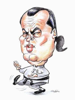 Стивен Сигал шарж