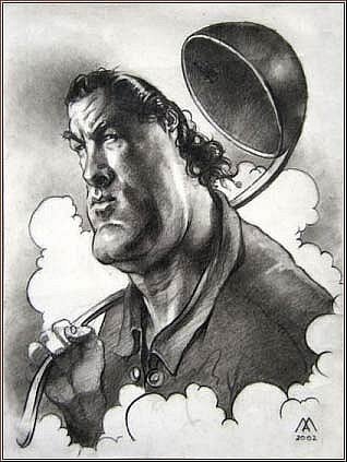 Карикатуры на Стивена Сигала