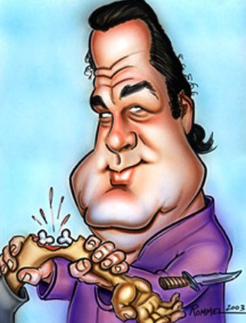 Стивен Сигал шарж