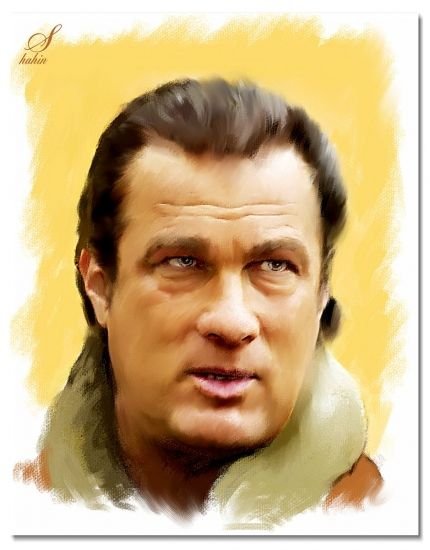 Карикатуры на Стивена Сигала