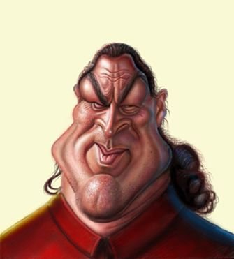 Стивен Сигал шарж