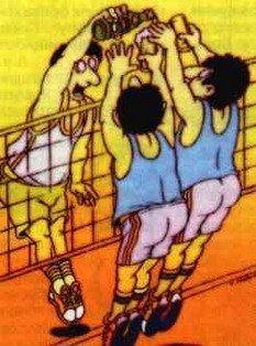 Плакат на тему волейбол