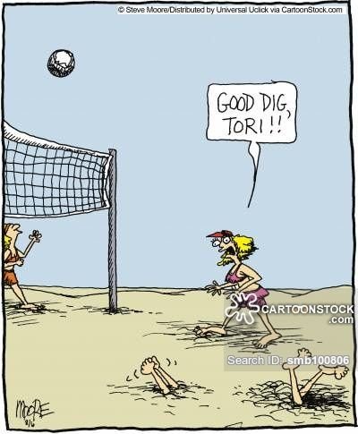 Волейболист карикатура