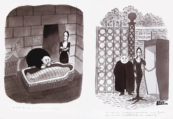 Чарльз Аддамс комиксы семейка Аддамс