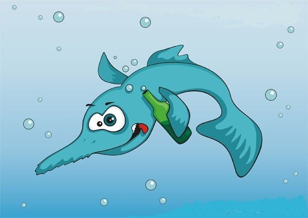 Рыба пила рисунок