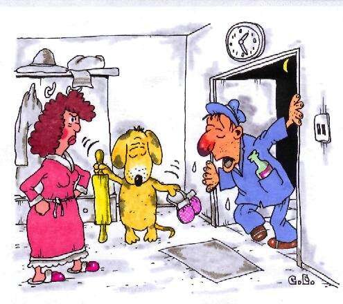 Пьяный муж пришел домой