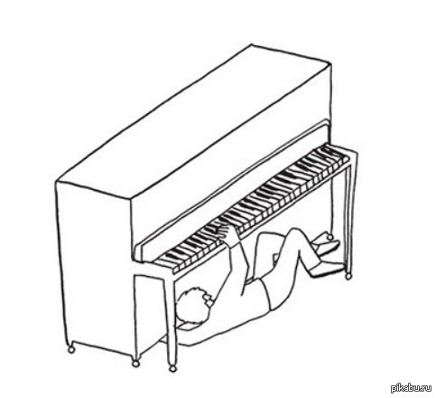 Игра аккордеона пианино