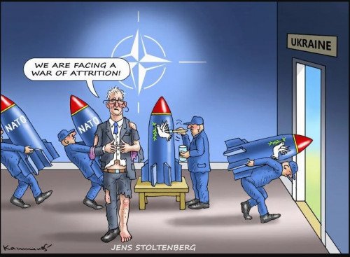 Карикатура на войну в Украине