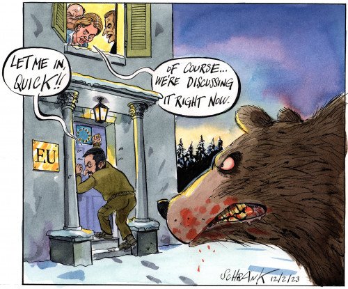 Президент Украины Зеленский карикатура