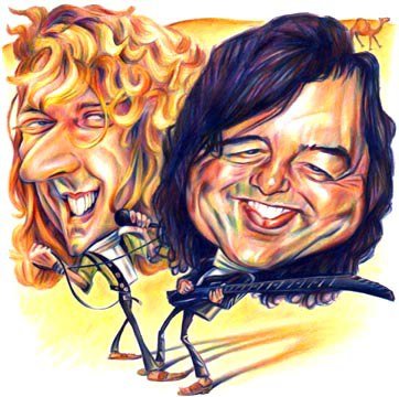 Роберт Плант шарж