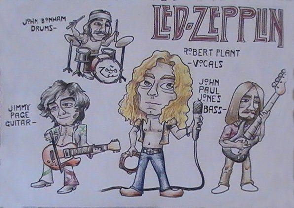 Led Zeppelin шаржи