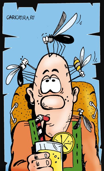 Комар карикатура