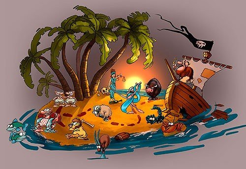 Пират карикатура