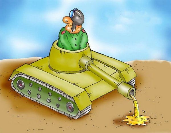 Танкист карикатура