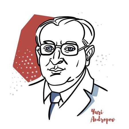 Юрий Андропов шарж