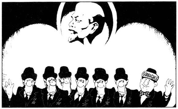 Распад СССР Горбачев карикатура