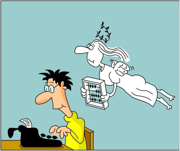 Графоман карикатура