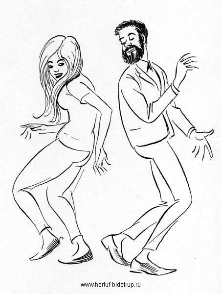 Шарж танцует