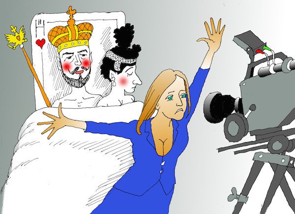 Карикатура на Николая 2 самодержец