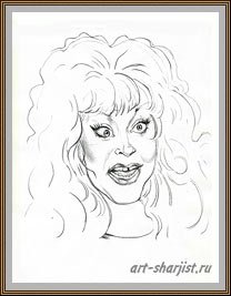 Алла Пугачева карикатура