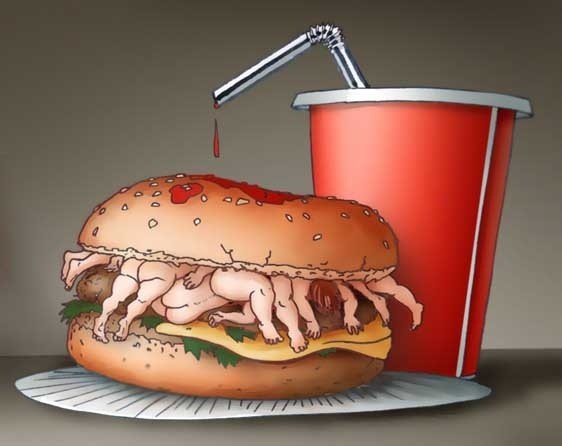 Еда карикатура