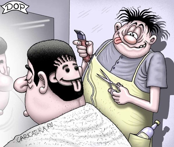 Парикмахер карикатура
