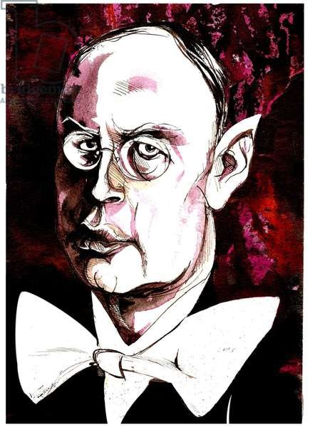 Сергей Прокофьев шарж