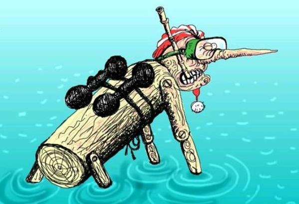 Подводная охота карикатуры