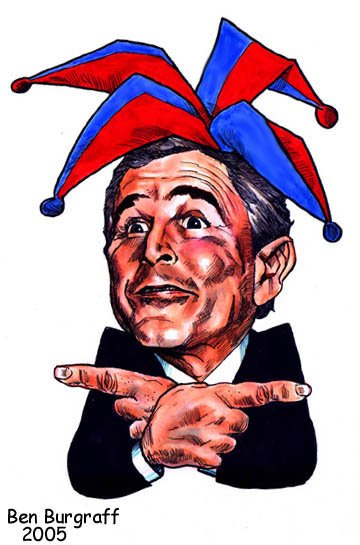 Джордж Буш карикатура