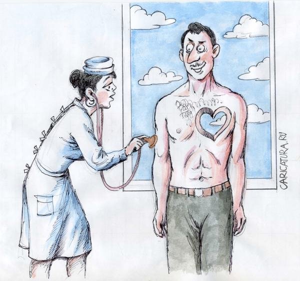 Медосмотр карикатура