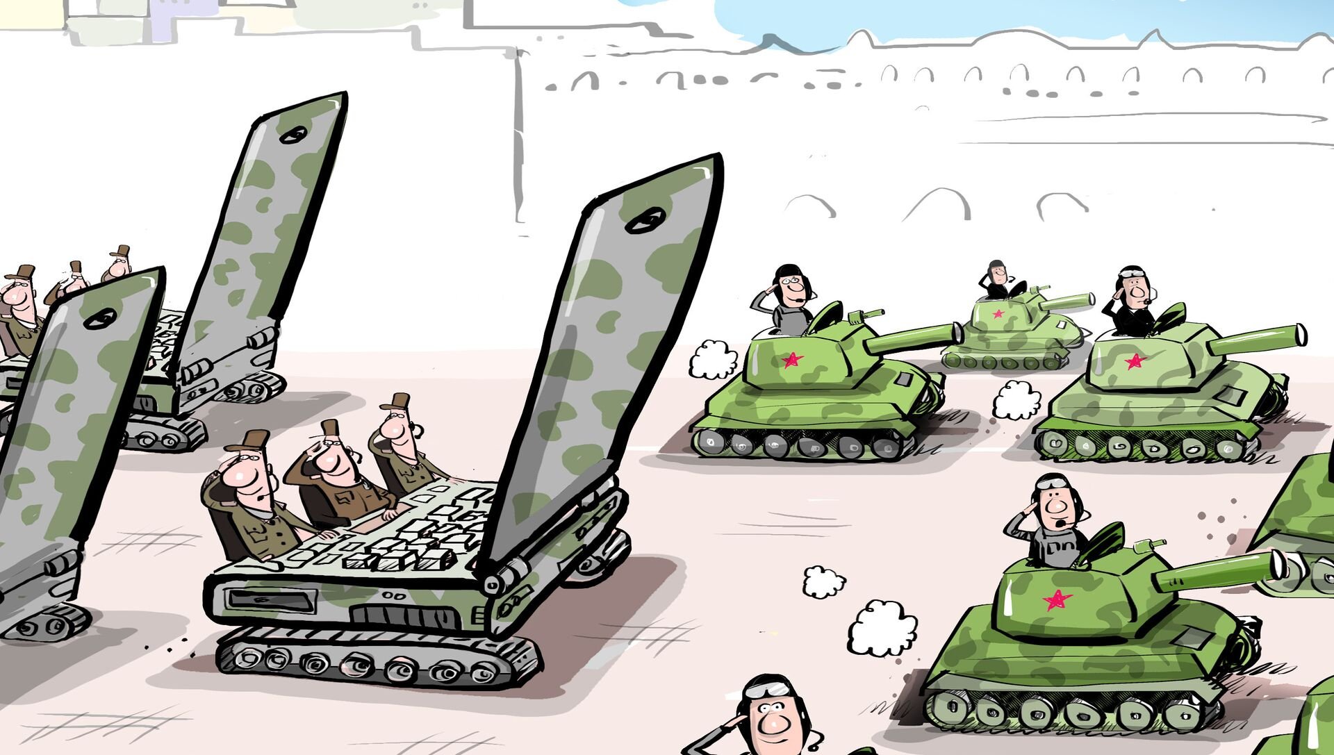 Карикатуры на армию России
