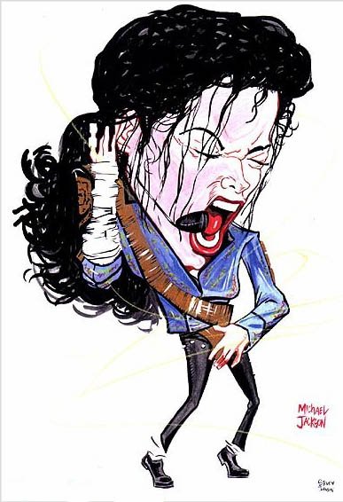 Michael Jackson caricature