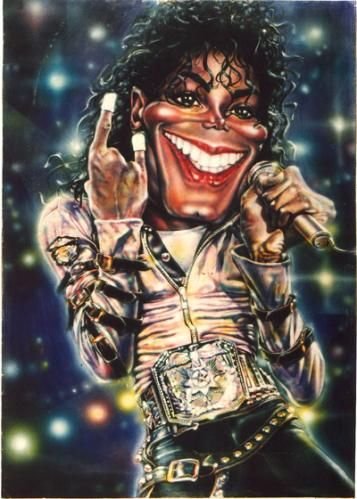 Юмористический шарж Майкл Джексон