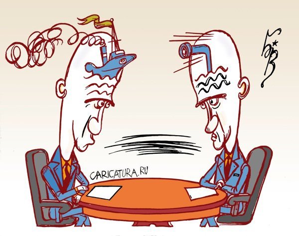 Диалог карикатура