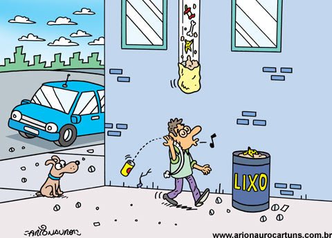 Карикатуры на кидающих мусор