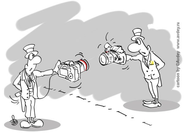 Фотоаппарат карикатура