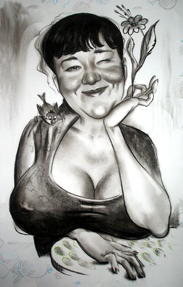 Карикатуры на полных женщин