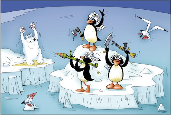 Полярник карикатура